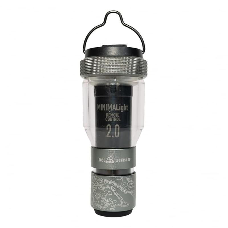 即納：5050WORKSHOP ランタン MINIMALight REMOTE CONTROL 2.0 GRAY TOPO (グレートポ) H114×W47×D47mm TR8-5WS-4032