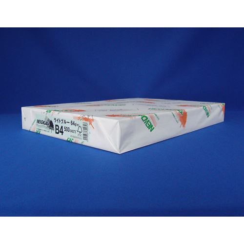 （まとめ買い）文運堂 NEWファインカラー B4判 500枚入 NEWﾌｧｲﾝｶﾗｰB4ﾗｲﾄﾌﾞﾙｰ 00072947 [x3]