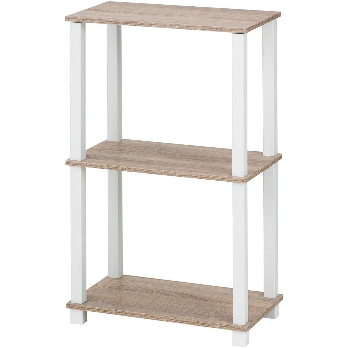 武田コーポレーション ヴィンテージ調 木目 システムラック オークブラウン 47×27×75.6cm M8-VSR3OAK オープンシェルフ 棚 ラックラック