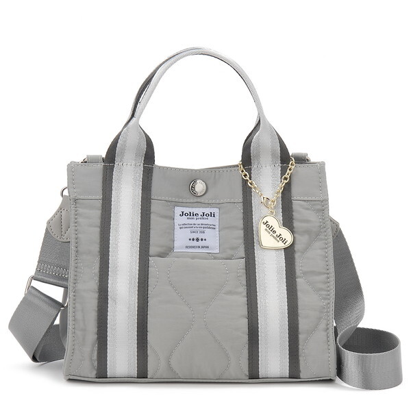 ジョリージョリ ナイロンキルト2WAYバッグ JJ-2025152-407 グレー