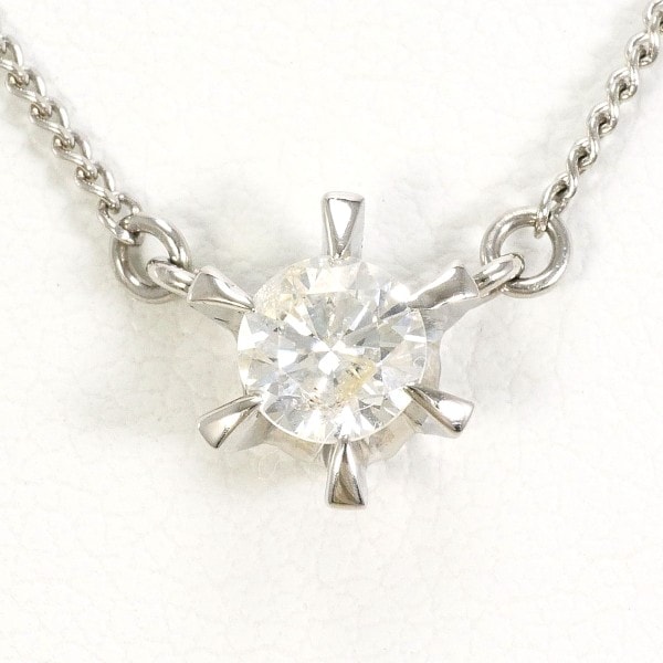 PT900 プラチナ PT850 ネックレス ダイヤ 0.30 鑑定書 ジュエリー 中古