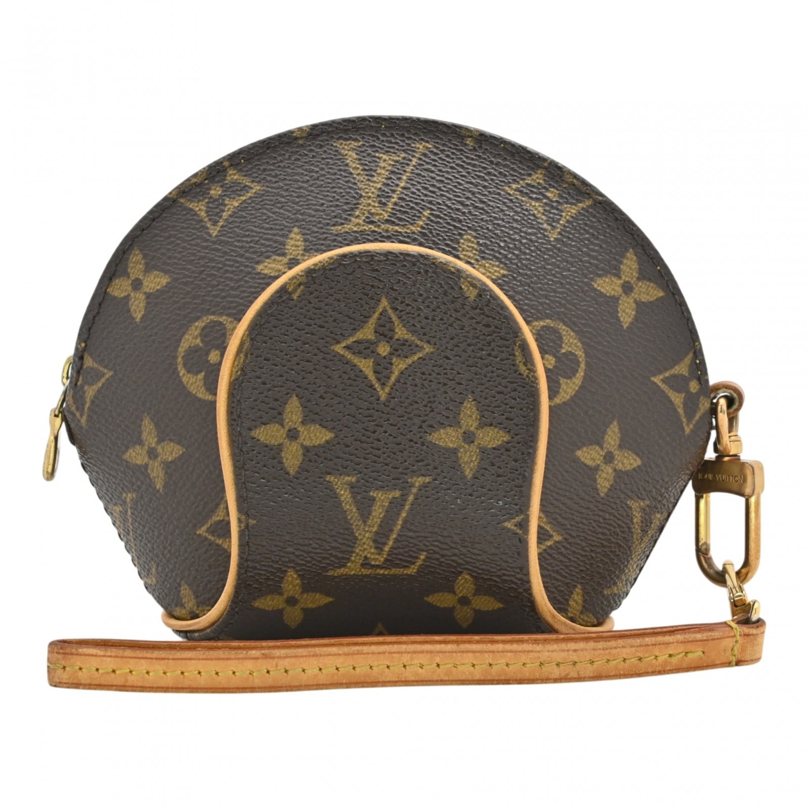 【中古】ルイヴィトン モノグラム ミニエリプス ポーチ ミニバッグ ブラウン Bランク lv8761ff
