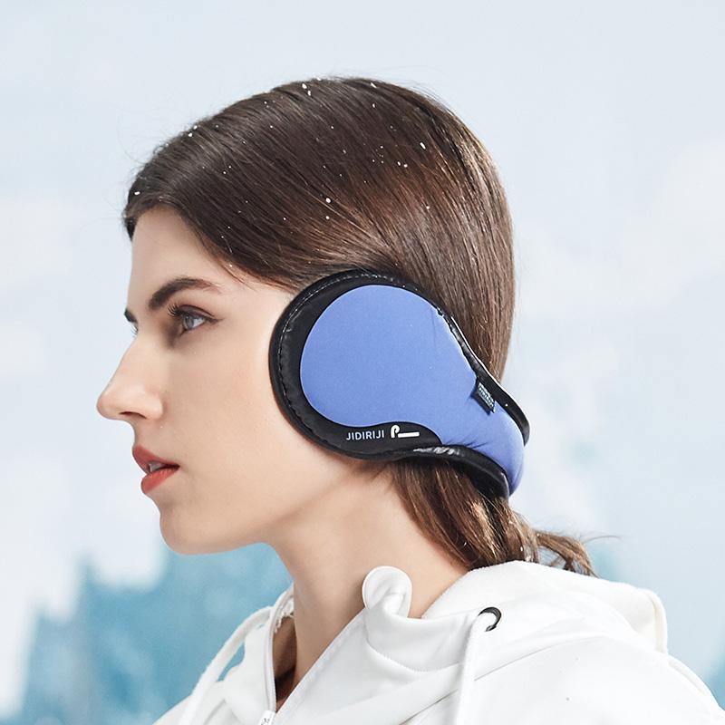 イヤーマフ 防寒 冬用 耳当て 暖かい アウトドア スポーツ スキースノボー メンズ レディース 男女兼用 折りたたみ コンパクト 屋外 防風 青