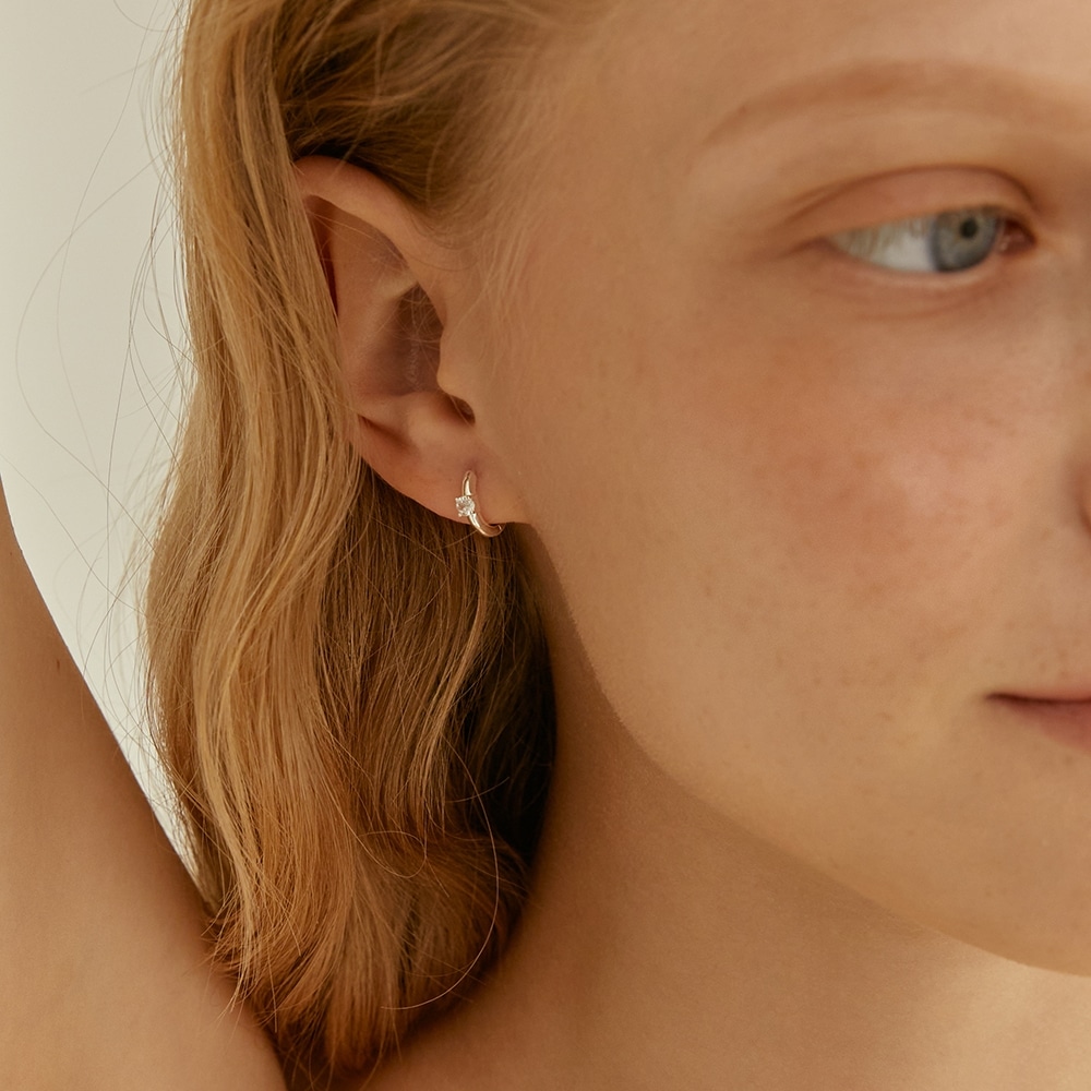 LUNNE シャインキュービックワンタッチピアス #LSE04