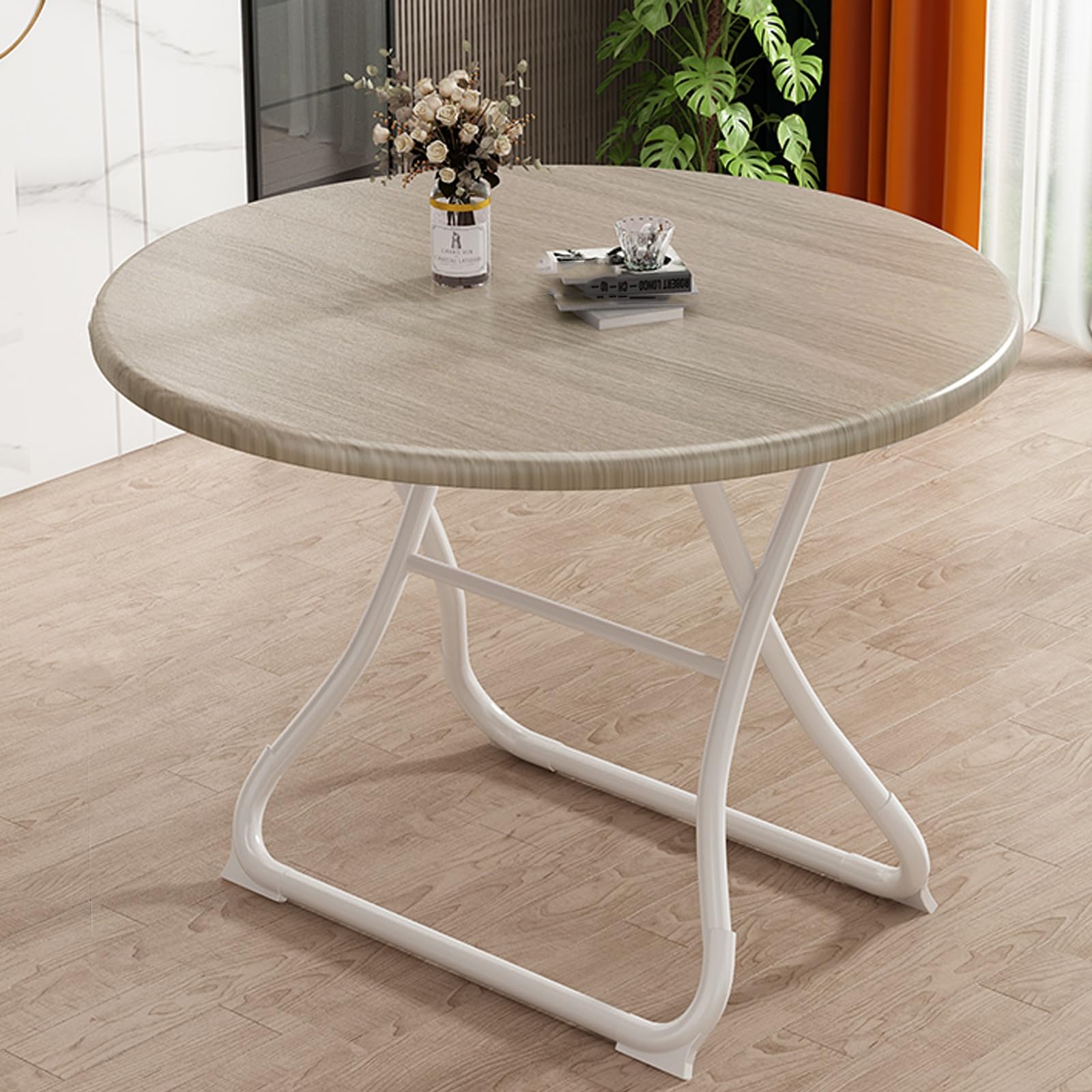 パティオ裏庭ダイニングルームイベント用の折りたたみテーブル厚い天板と丈夫な金属フレームを備えた軽量で省スペースのダイニングテーブル (幅 70cm)