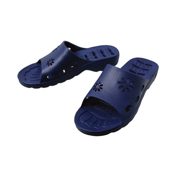 （まとめ）マルハチ産業 ランドリエ ダークブルーL（24.527.0cm）101177DB 1足10セット