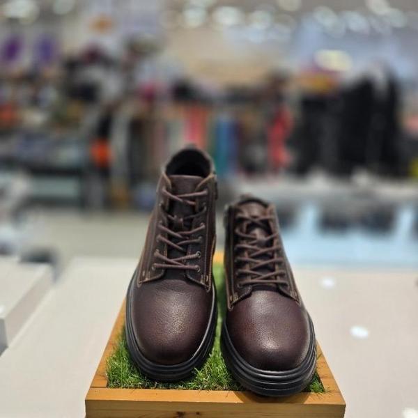 セーブゾーン04 男性コンフォートカジュアル超軽量クッション起毛ワーカーブーツAQ ブラウン 33312 (S41346842)