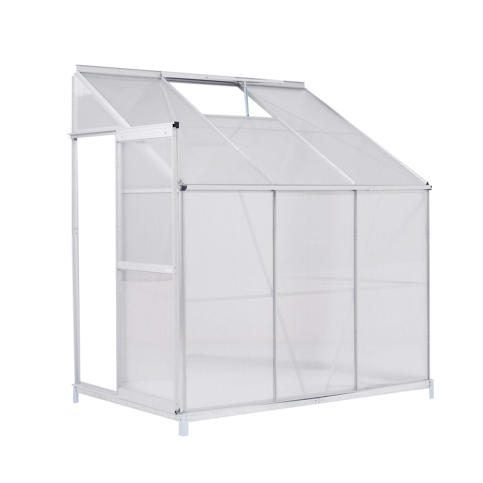 【国内発送&送·料·無·料】アルミ温室 家庭用温室 190*122*213cm 大型 ガーデンハウス 温室 家庭用 多機能 花園温室 植物 栽培 小屋 収納庫 家庭菜園 耐久性 ポリカーボネート 軽量