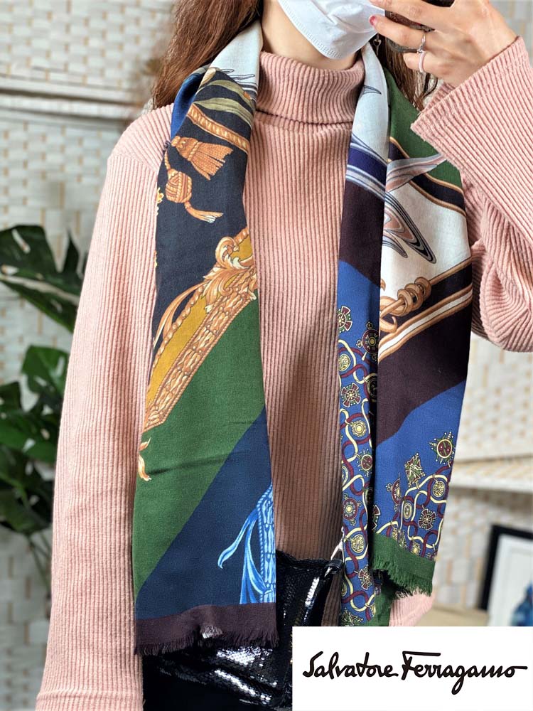 福袋 PATCHWORK SILK SHAWL 327788 BLUE SCARF スカーフ 福袋 PATCHWORK SILK SHAWL 327788 BLUE SCARF スカーフ