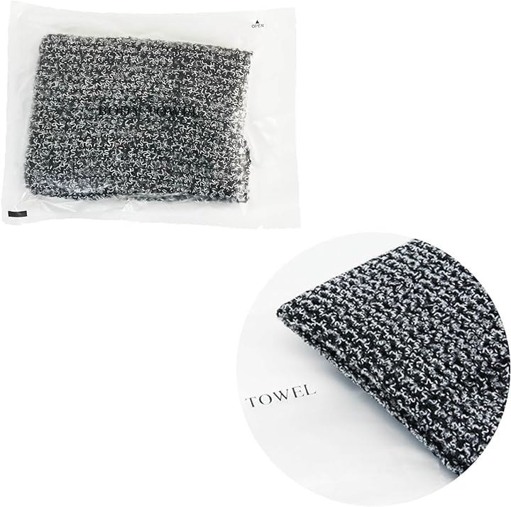 バスタオル 使い捨て ホテル ボディタオル 泡立て バスアメニティ トラベル 旅行 施設 業務用( ブラック, 50個)