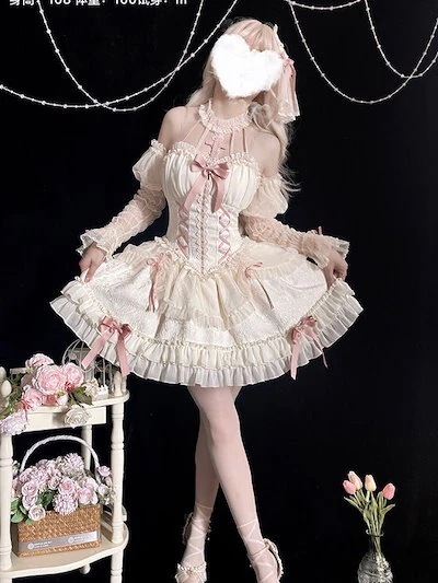 INS話題コスプレ ロリータ 現品 ロリータクロス姫バレエスカートdollロリータネック ワンピース ドレス コスチューム
