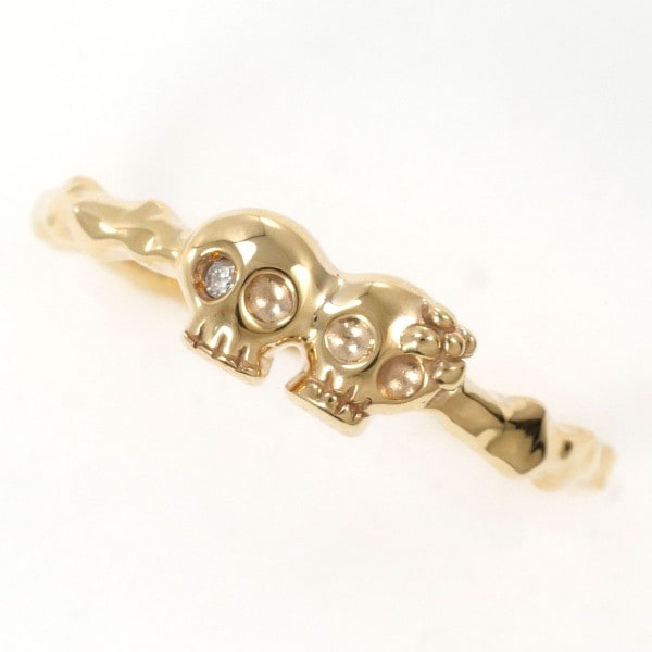 ラブ＆ヘイト K10YG リング 指輪 11号 ダイヤ 総重量約1.9g ジュエリー 中古