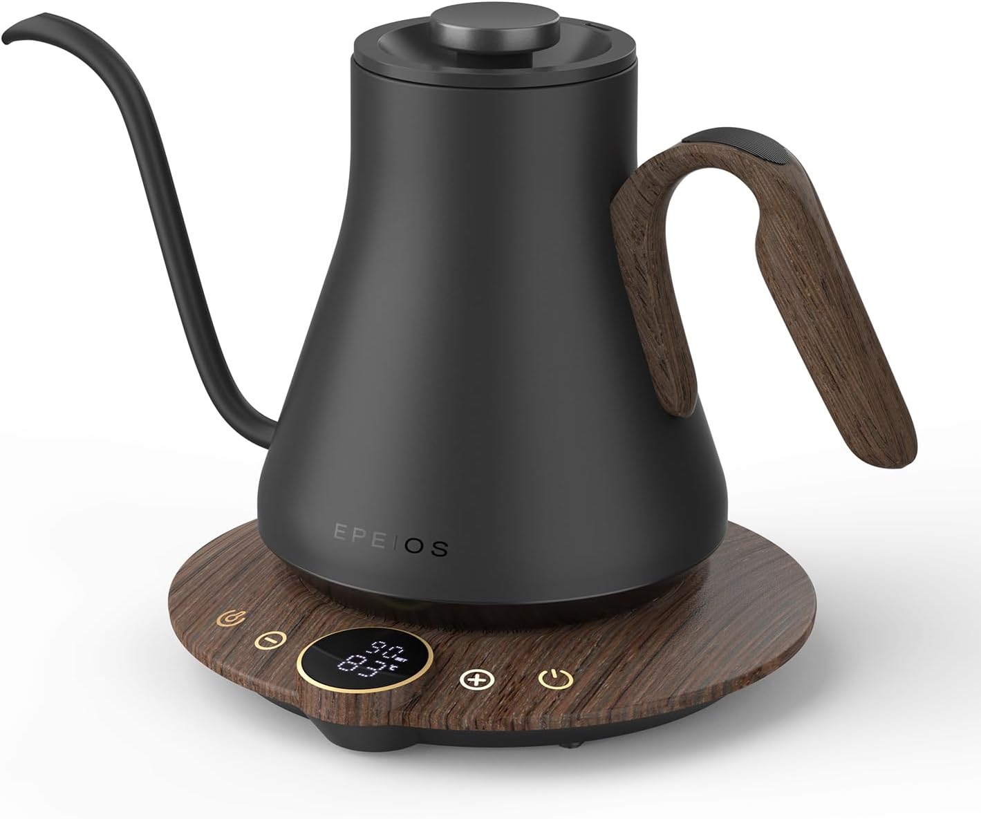 エペイオス(Epeios) 電気ケトル コーヒーケトル 1C単位の精密調節 ドリップケトル コーヒーポット 細口ドリップ LED表示パネル 電気ポット ドリップ ポット コンパクト0.9L