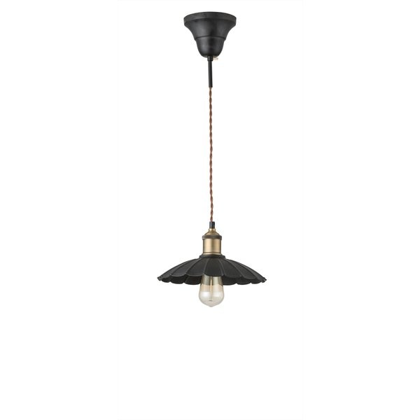 黒アイアンシェードの和モダンなペンダントライト 北欧 インダストリアル 照明 デザイン照明 間接照明 黒 ブラック リビング ダイニング