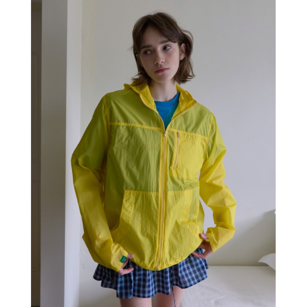 コンテンツなし 163.ジッパーウィンドブレーカー _ イエロー