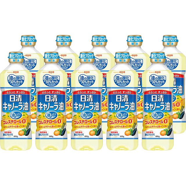 日清 キャノーラ油600g（10本）