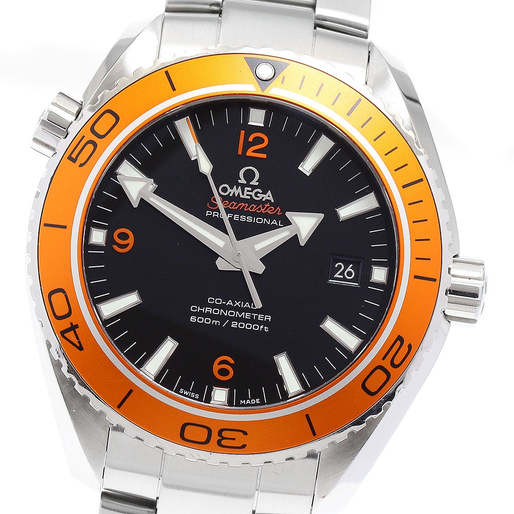 オメガ OMEGA 232.30.46.21.01.002 シーマスター プラネットオーシャン600M コーアクシャル クロノメーター 自動巻き メンズ 保証書_887918【中古】