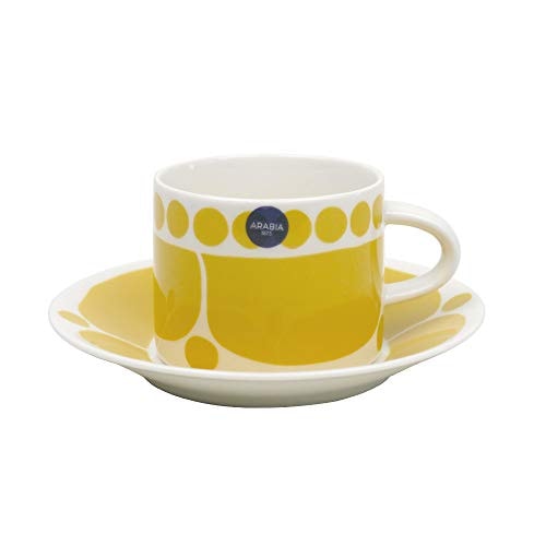 [アラビア] ARABIA スンヌンタイ（Sunnuntai）ティーカップ＆ソーサー 280ml 磁