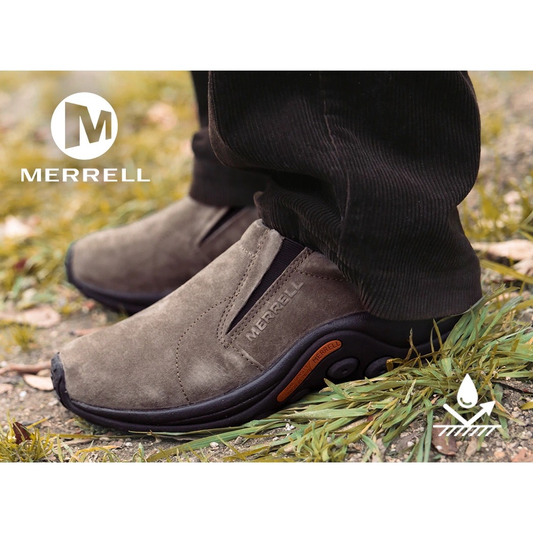 MERRELL JUNGLE MOC GUNSMOKE メレル ジャングルモック シューズ スニーカー ( ガンスモーク 茶 ブラウンベージュ スエード メンズ 国内正規品 J60787 )