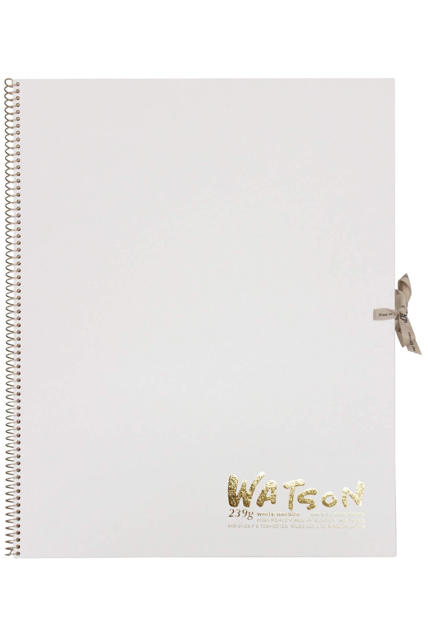 ミューズ(Muse) 水彩紙 ホワイトワトソンブック F6 239g 15枚入り HW-2406