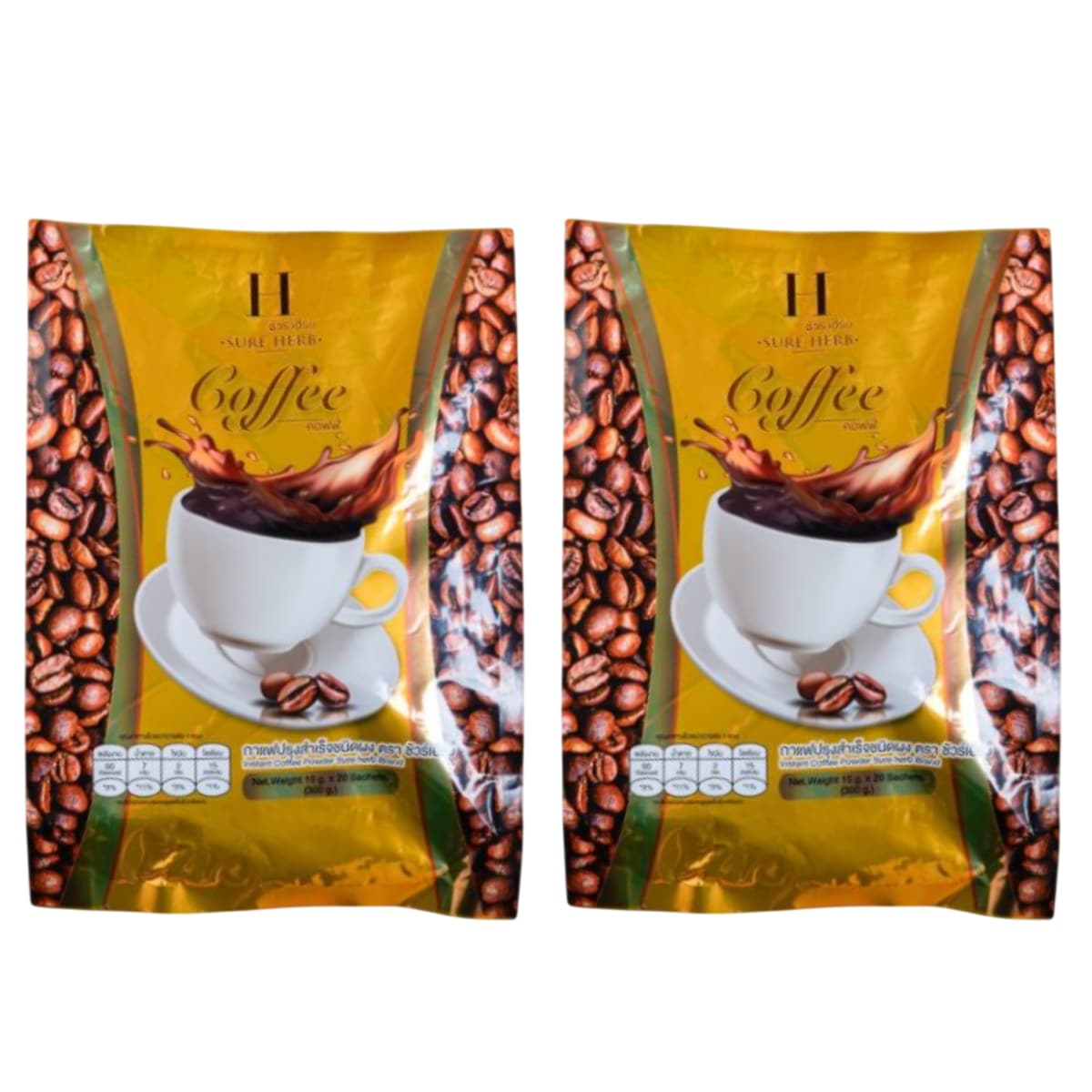 SURE HERB COFFEE 20 Sachets x 2 packs