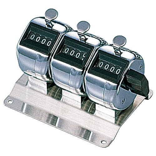 （まとめ買い）ライオン事務器 数取器 4桁3連 No.120 227-03 [x3]