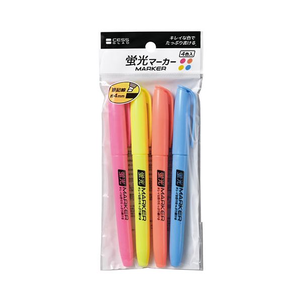 [4Px20セット] CESS 蛍光マーカー4P 22452005X20