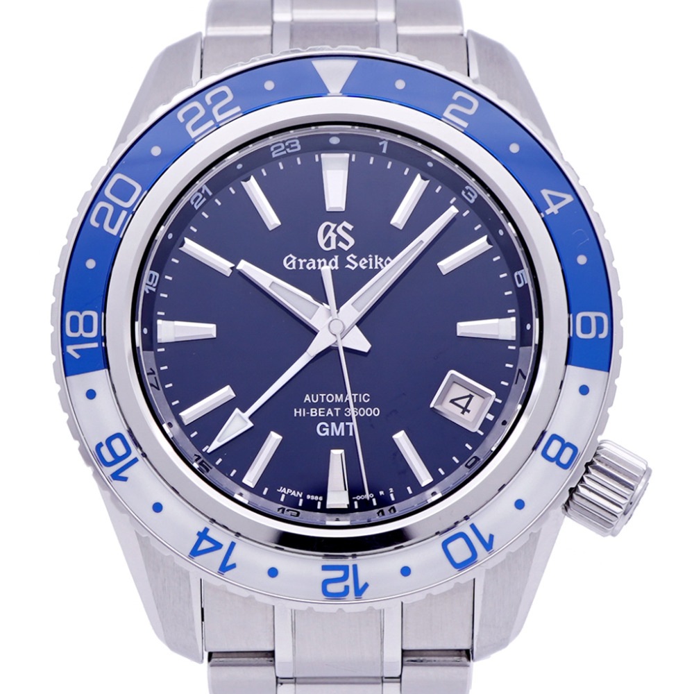 美品 自動巻き グランドセイコー メカニカル ハイビート36000 スポーツコレクション SBGJ237 / 9S86-00K0 腕時計 ステンレススチール ブルー 0172【中古】 メンズ