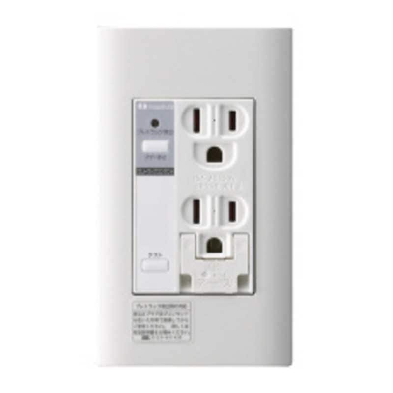 河村電器産業　プレトラックコンセント(樹脂プレート・簡易耐火枠付)　PTCA15WE