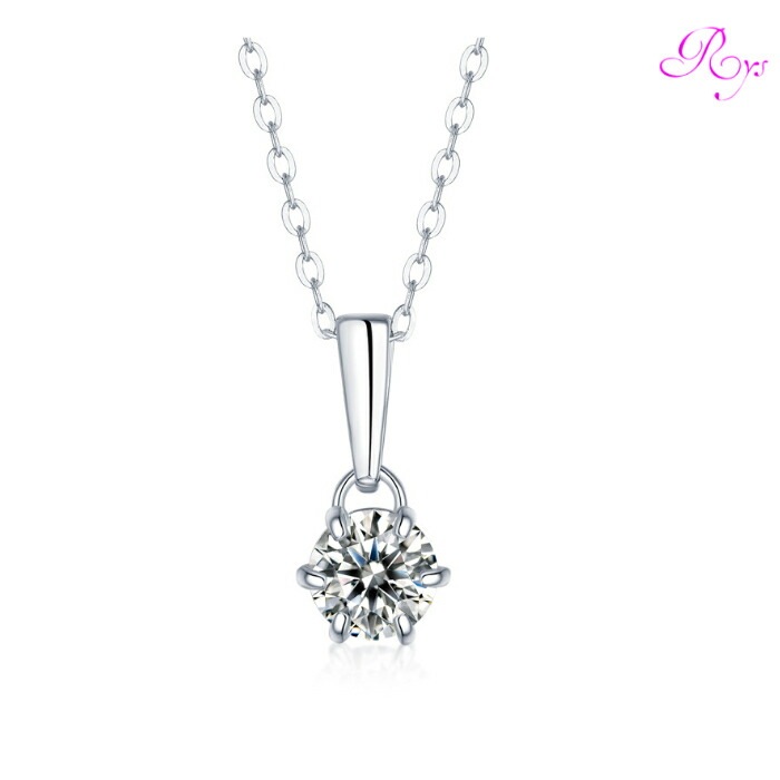 【ギフト対応】 ネックレス レディース Silver925 モアッサナイト シルバーネックレス シルバー RYS 送料無料 ギフト 誕生日 プレゼント バレンタイン 彼女 妻