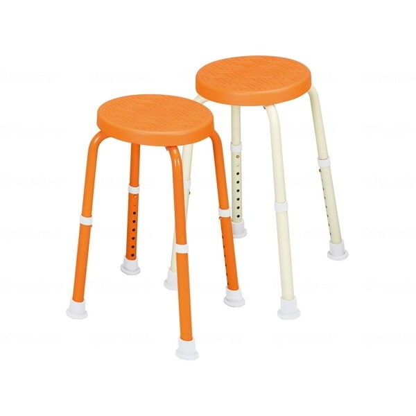 福浴 回転シャワーチェア プチトール オレンジ脚 FKB-06-30 メーカー直送