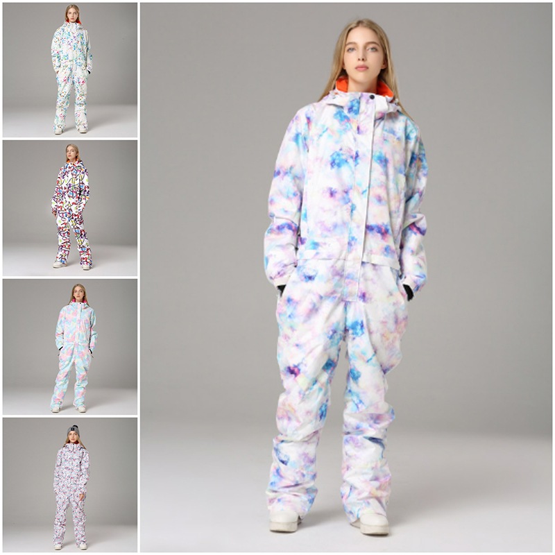 [3日内急速出荷] 連体服 ウィンタースポーツ スノーボードウェア スキーウェア スノボウェア スキー 上下セット 防水防風 保温 雪遊び 暖かい