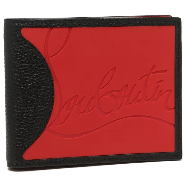 二つ折り財布 ブラック レッド メンズ 3195052 H734