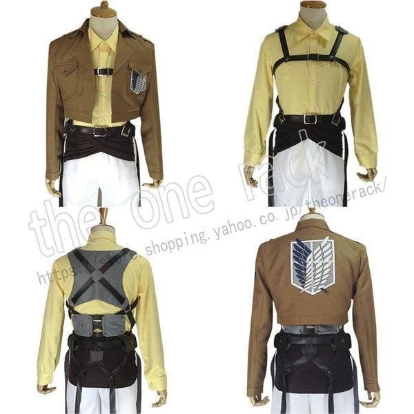 進撃の巨人 調査兵団 ハンジ ゾエコスプレ衣装 パーティー イベント 文化祭演出服 変装