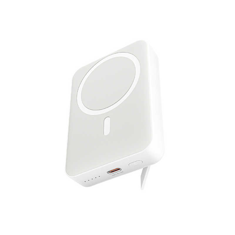 AUKEY　モバイルバッテリー MagLink 10000mAh マグネット式ワイヤレス充電機能 PD20W対応 折りたたみスタンド ホワイト　PB-ML01-WT 5,480円