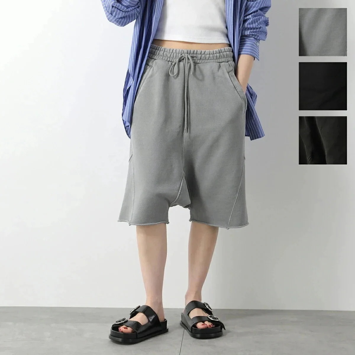 ENTIRE STUDIOS エンタイアスタジオ スウェットパンツ HEAVY DROP SHORT ヘビードロップショーツ ES2256 レディース ハーフパ 【ts】