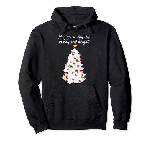 あなたの日々が陽気で明るいクリスマスツリーのお祝いになりますように パーカー