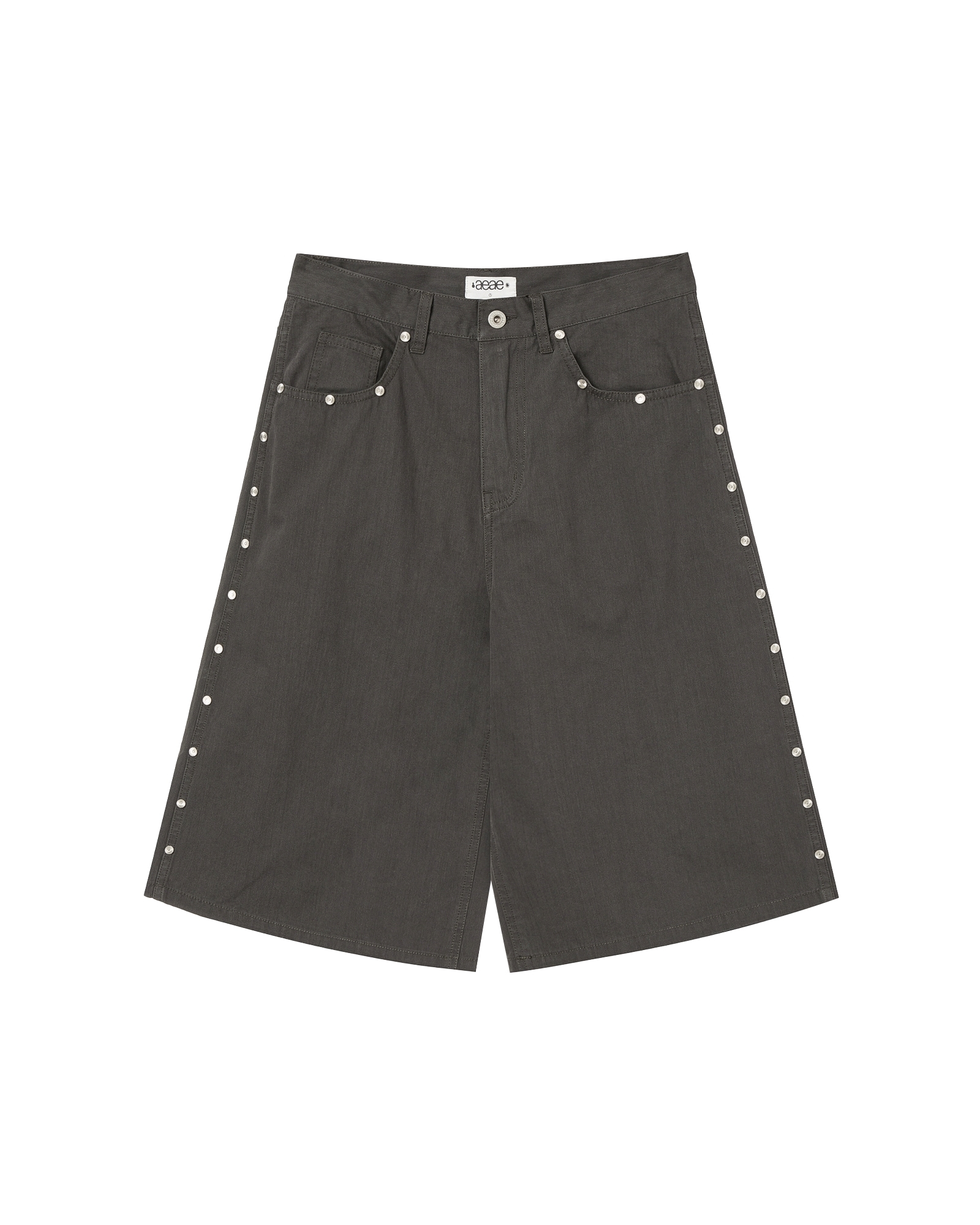 【aeae】 STUD SHORTS : CHOCOLATE