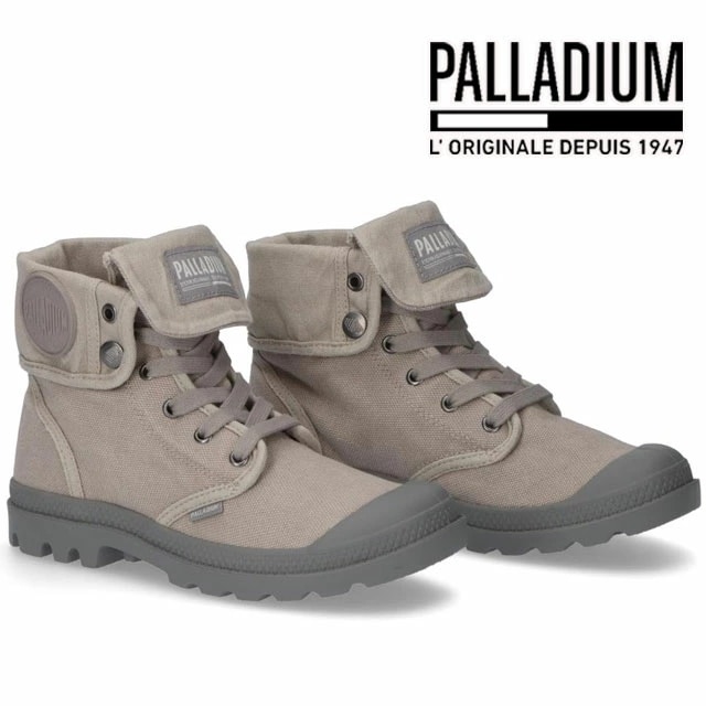 パラディウム バギー スニーカー レディース ハイカット 2WAY カジュアルシューズ 92353 066 タイタニウム/ハイライズ ブラウン 靴