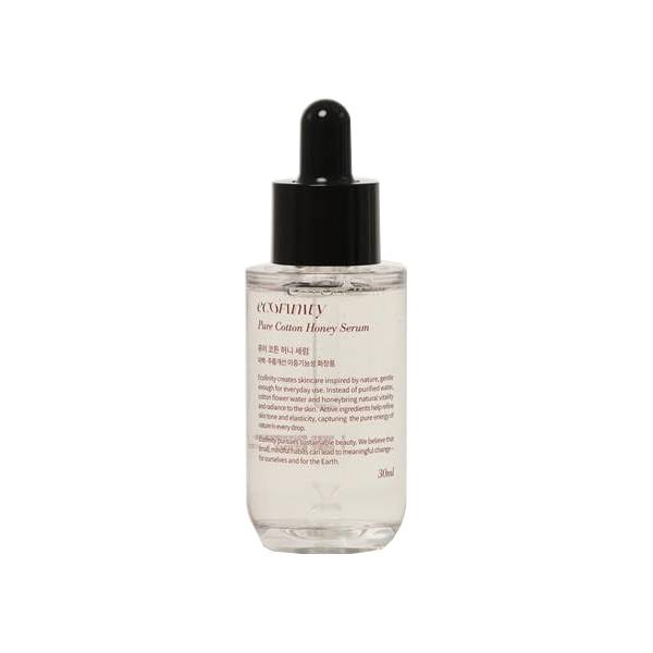 ECOFINITY ピュアコットン ハニーセラム 30ml 保湿アンプル ヴィーガン韓国スキンケア ツヤ肌美容液
