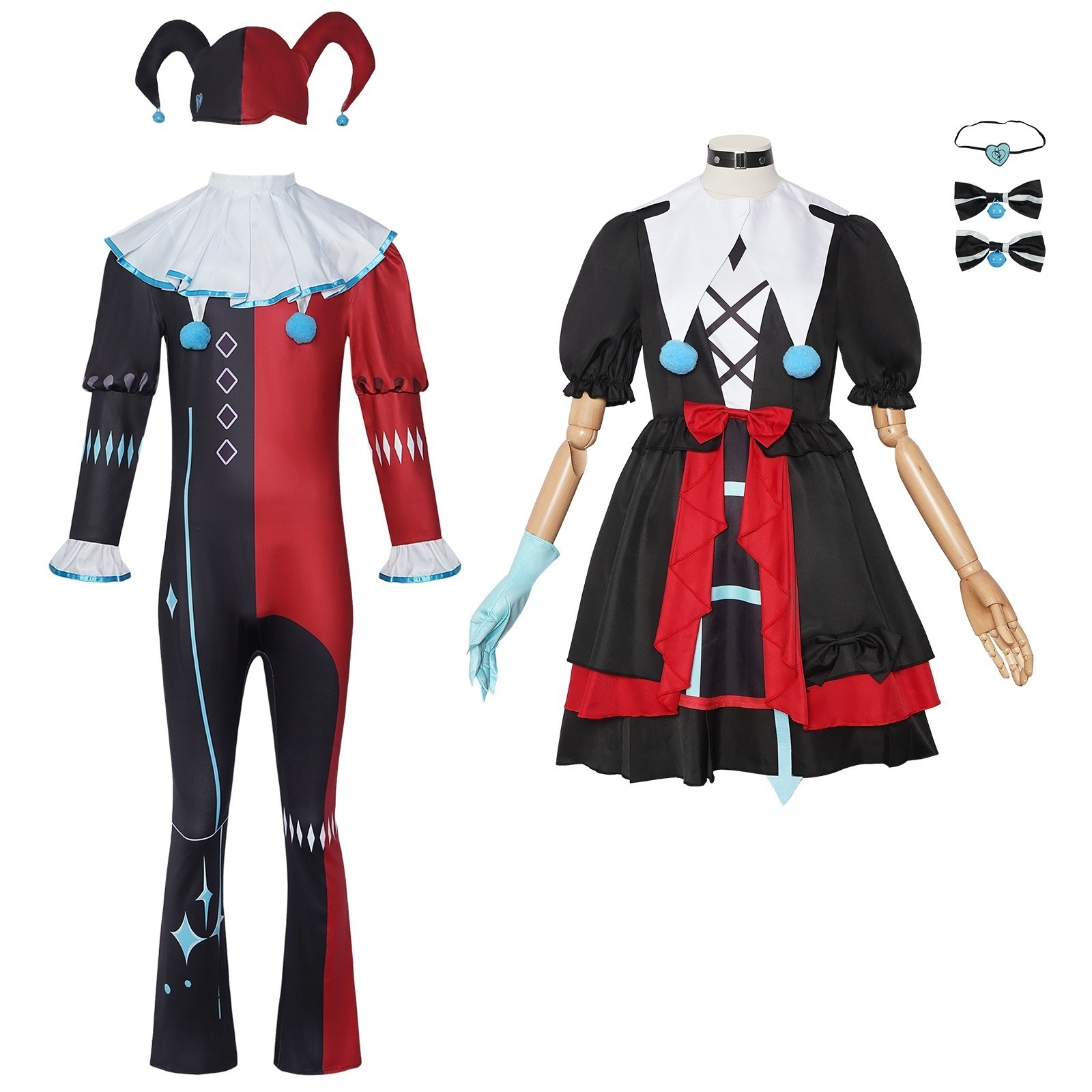 【限定特典】蛋仔派对逃出惊魂夜cos服怨灵小丑阿巴哑女斯黛拉全套cosplay服装