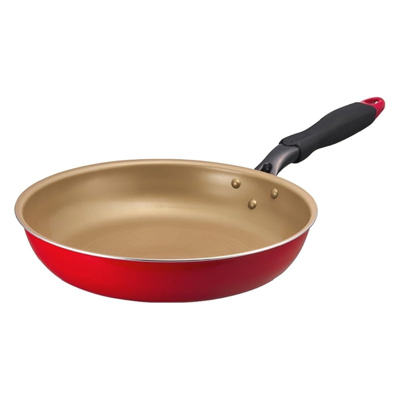 【新モデルは軽くなりました】 エバークック フライパン 28 IH対応 ガス火対応 【500日保証】 こげつきにくいフライパン PFOA フリー レッド ドウシシャ