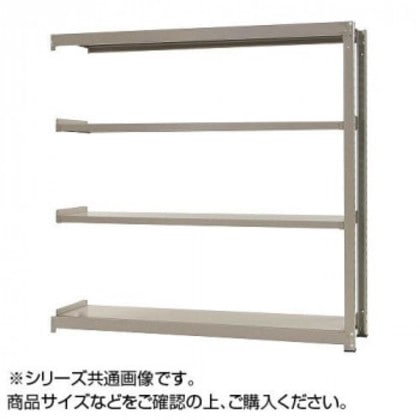 中量ラック 耐荷重300kgタイプ 連結 間口900×奥行600×高さ1800mm 4段 ニューアイボリー