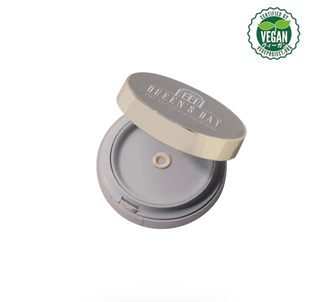 QUEENS DAY ザ オールインファンデーション ヴィーガンコスメ 生ファンデ