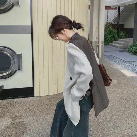 トップス ジャケット 長袖 アウター 羽織 コート シンプル お出かけ オフィスカジュアル レディース大きいサイズ レディース きれいめ 半袖 七分袖 五分袖 無地 冬春 cut and sewn