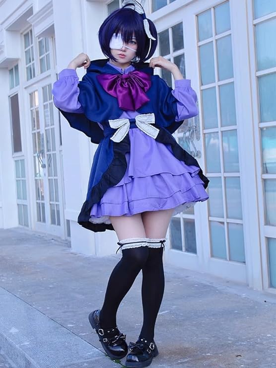 中二病でも恋がしたい 小鳥遊六花 コスプレ衣装 ウィッグ付き コスプレ衣装 撮影用 ユニフォーム 舞台演出服 クリスマス仮装