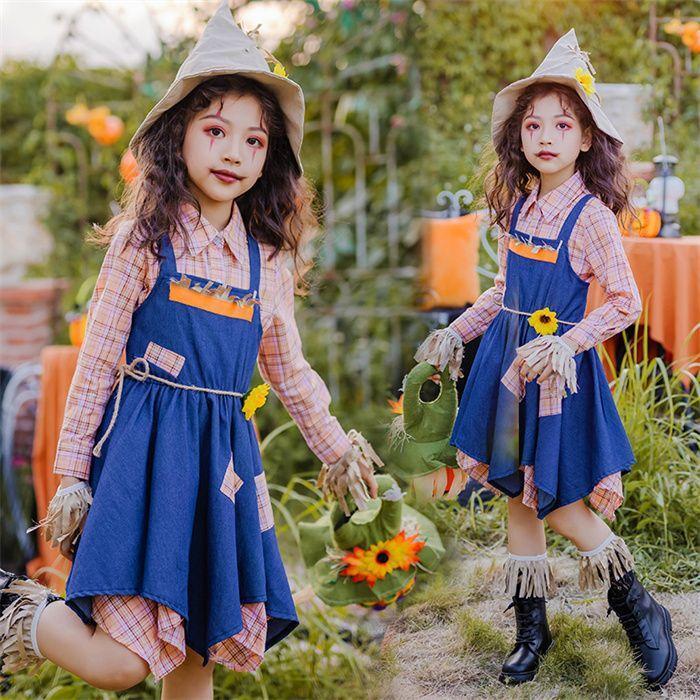 【新タイプ追加】ハロウィン キッズ 衣装 パペット わら人形服 ハロウィン 子供 仮装 こども なりきり ハロウィンコスチューム コス 女子 ハロウィン衣装 ハロウィーン 子供服