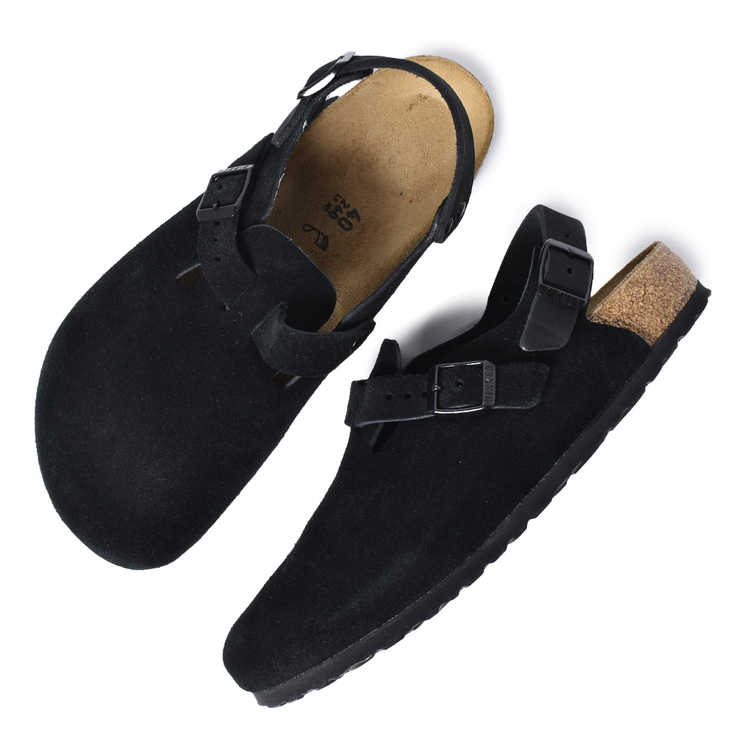 BIRKENSTOCK ビルケンシュトック トキオ スエード サンダル TOKIO 2 SUEDE ( REGULAR FIT ) BLACK ボストン BOSTON メンズ 黒 1028337