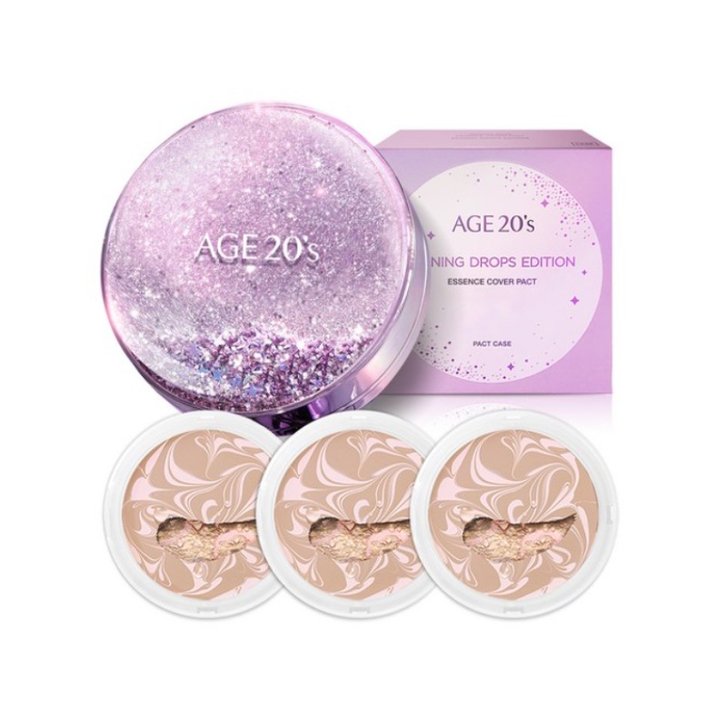 エイジトゥウェニス シャイニングドロップ ファクト エディション ケース + 詰め替え 12.5g x 3p/21号 ピンクラテ