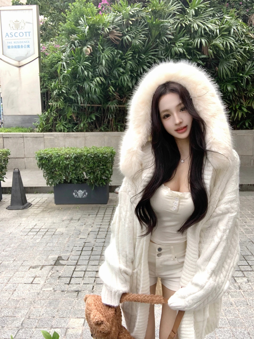 大好評！2025 秋冬 韓国っぽ 防寒 暖かい ニット ミドル丈アウター大きめフード付きトレンド かわいい レディース 編み ブルゾンショート長袖トップスカジュアルファッション系フル丈カラーダコーデロ